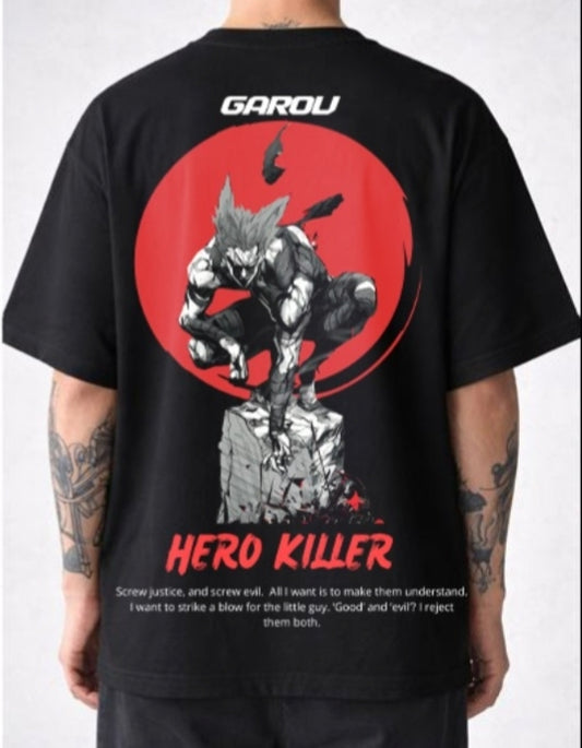 Stylish Heaven Garou Dark Oversized T-Shirt