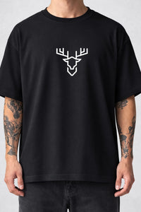 Minimal Deer Line Art T-Shirt