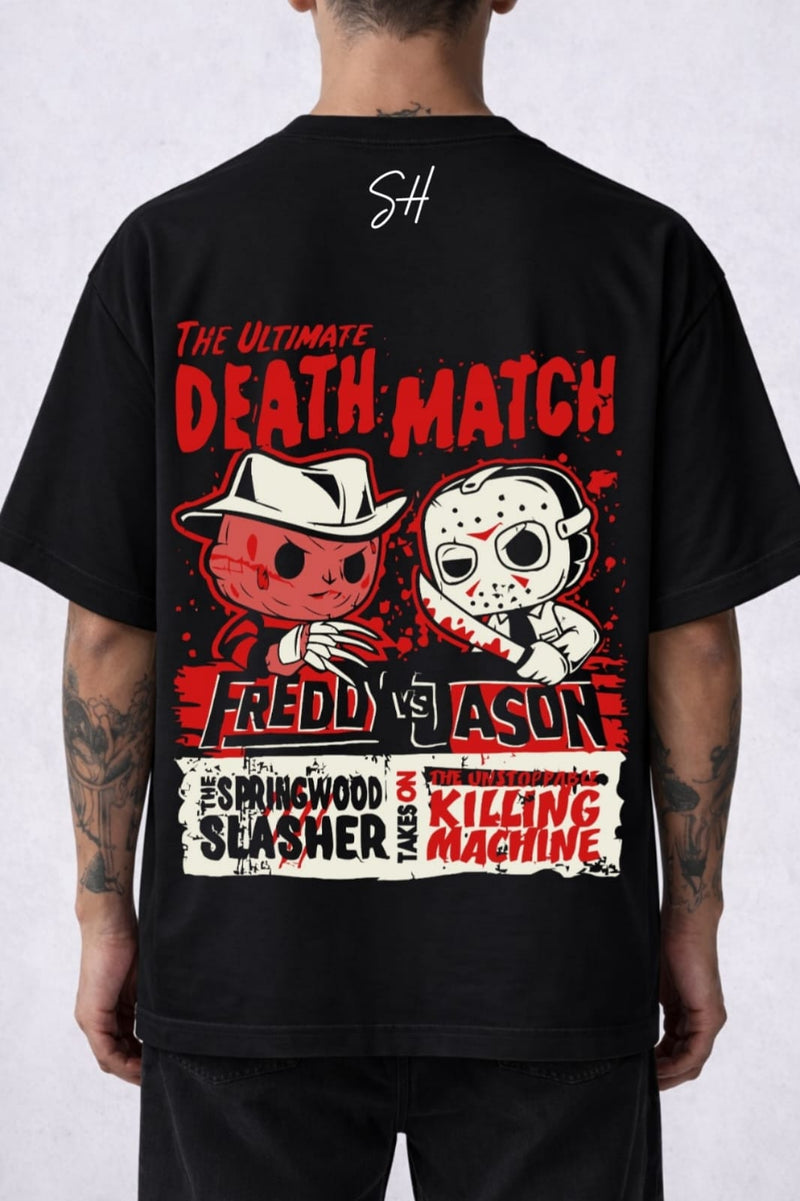 Freddy vs Jason Death Match Graphic Tee