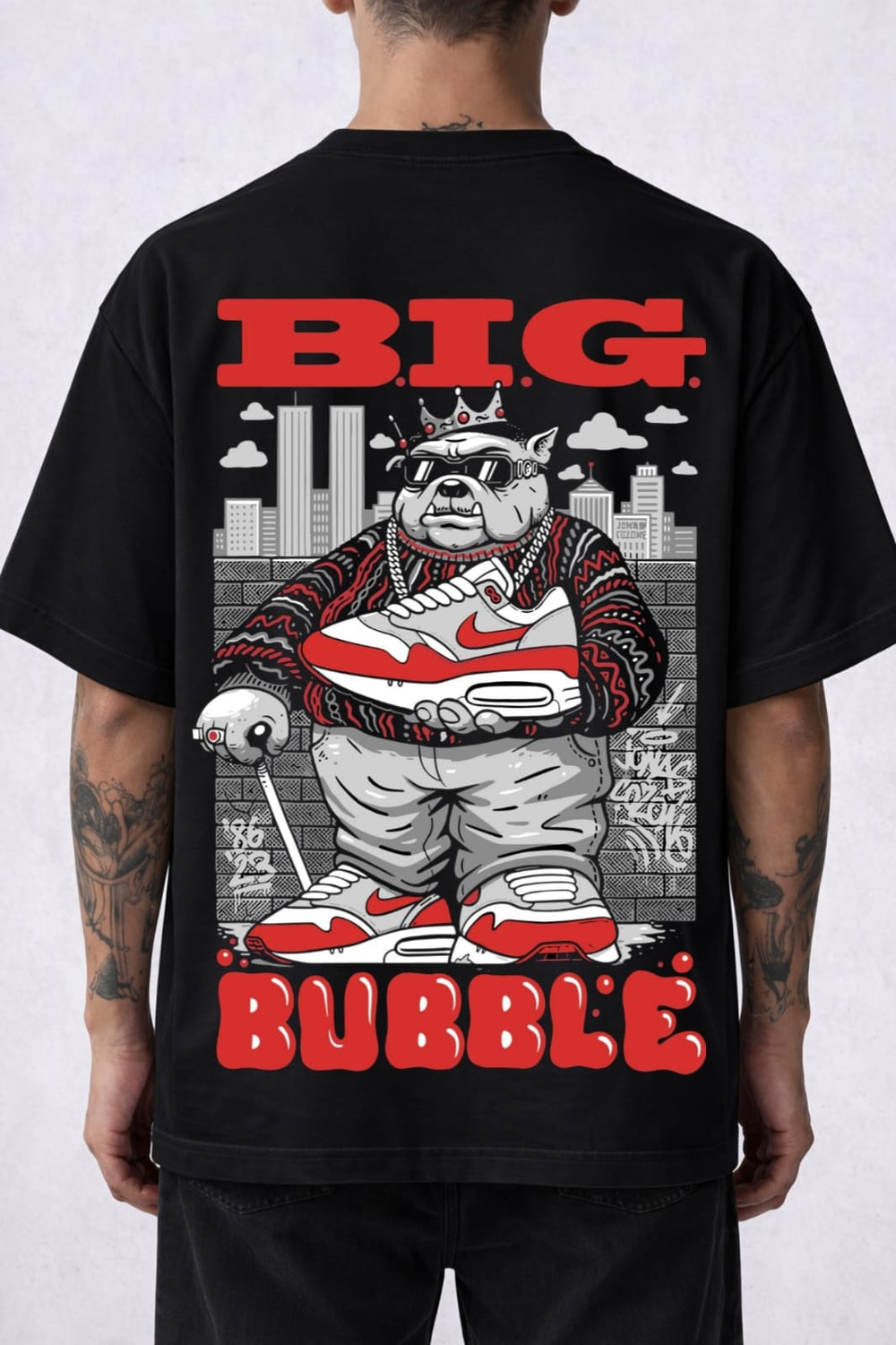 Big Bubble Sneaker King Graphic T-Shirt