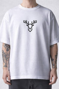 Minimal Deer Line Art T-Shirt